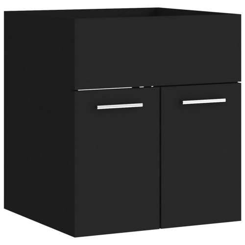 Set kupaonskog namještaja od iverice crni - Crna 41 x 38.5 x 46 cm 1 Cijena