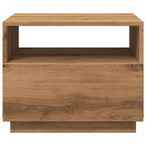 Stolić za kavu s LED svjetlima boja hrasta artisan 50x49x40 cm - hrast artisan 1 50 cm Cijena
