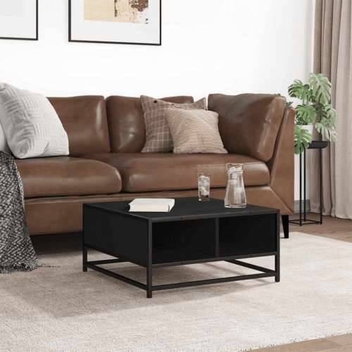 Stolić za kavu crni 60,5x60,5x30 cm konstruirano drvo i metal - Crna 60.5 x 60.5 x 30 cm 1 Cijena
