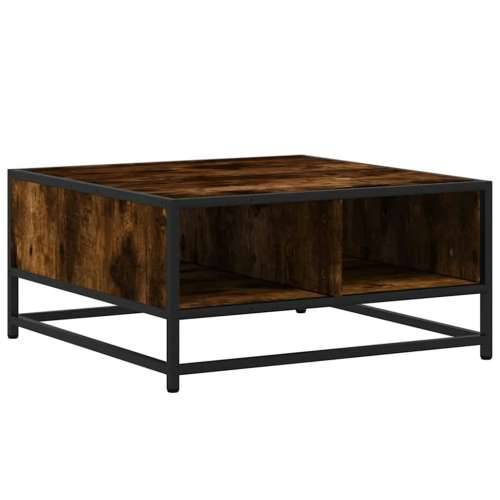 Stolić za kavu boja hrasta 60,5x60,5x30 cm od drva i metala - smoked oak and black 60.5 x 60.5 x 30 cm 1 Cijena
