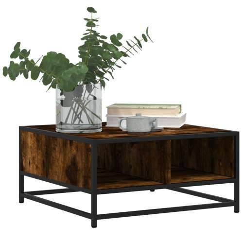 Stolić za kavu boja hrasta 60,5x60,5x30 cm od drva i metala - smoked oak and black 60.5 x 60.5 x 30 cm 1 Cijena