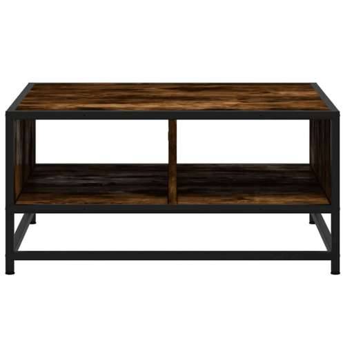 Stolić za kavu boja hrasta 60,5x60,5x30 cm od drva i metala - smoked oak and black 60.5 x 60.5 x 30 cm 1 Cijena