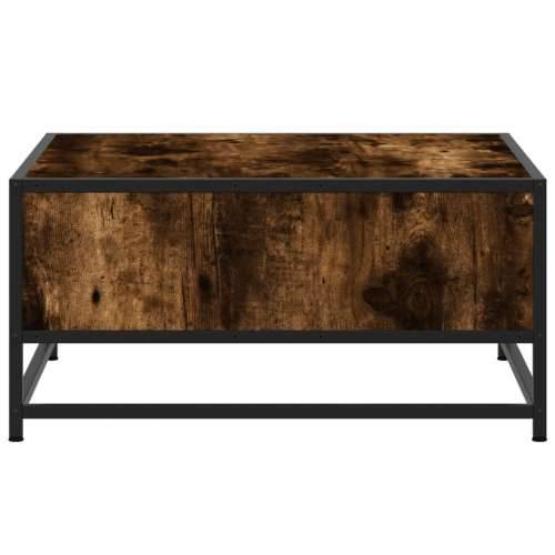 Stolić za kavu boja hrasta 60,5x60,5x30 cm od drva i metala - smoked oak and black 60.5 x 60.5 x 30 cm 1 Cijena