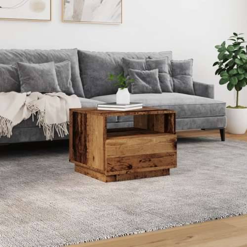 Stolić za kavu s LED svjetlima boja starog drva 50 x 49 x 40 cm - Staro drvo 1 50 cm Cijena