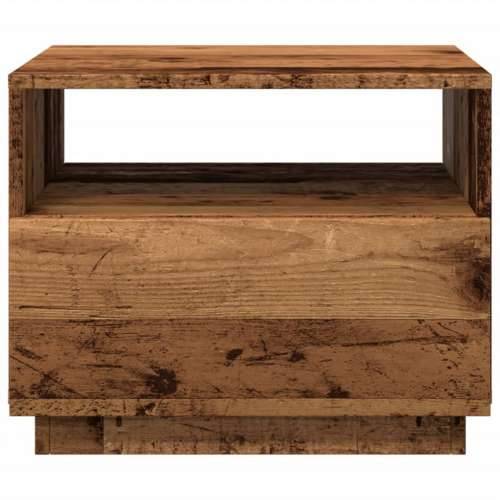 Stolić za kavu s LED svjetlima boja starog drva 50 x 49 x 40 cm - Staro drvo 1 50 cm Cijena