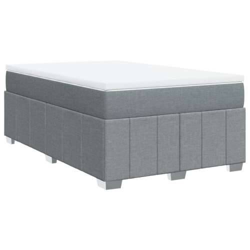 Krevet s oprugama i madracem svjetlosivi 120x190 cm od tkanine - Svjetlosiva 120 x 190 cm Cijena