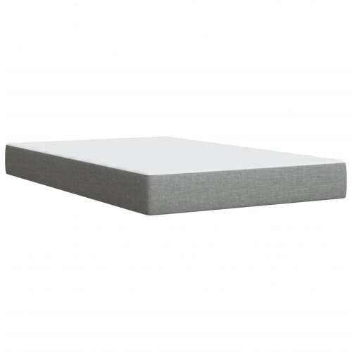 Krevet s oprugama i madracem svjetlosivi 120x190 cm od tkanine - Svjetlosiva 120 x 190 cm Cijena