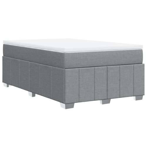 Krevet s oprugama i madracem svjetlosivi 120x190 cm od tkanine - Svjetlosiva 120 x 190 cm Cijena