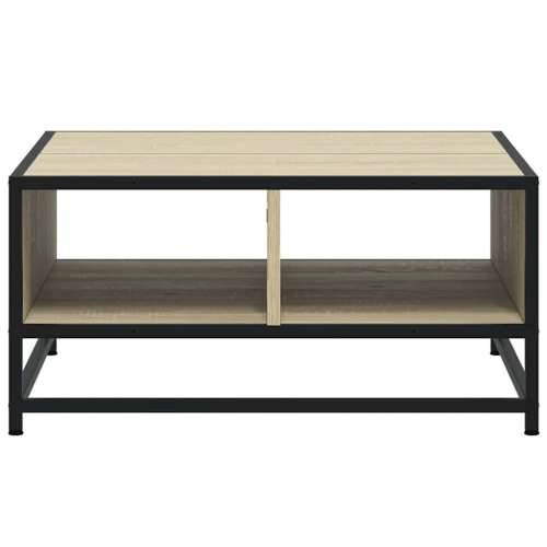 Stolić za kavu boja hrasta sonome 60,5x60,5x30 cm drvo i metala - sonoma oak and black 60.5 x 60.5 x 30 cm 1 Cijena