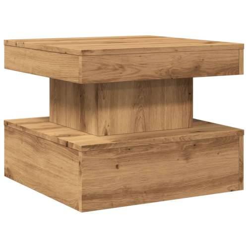 Stolić za kavu s LED svjetlima boja hrasta artisan 50x50x40 cm - artisian oak 1 50 cm Cijena