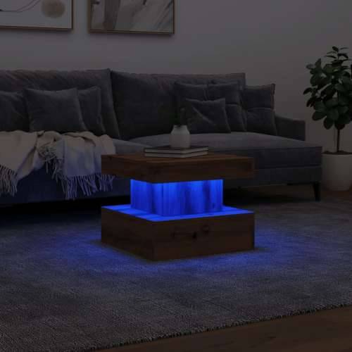 Stolić za kavu s LED svjetlima boja hrasta artisan 50x50x40 cm - artisian oak 1 50 cm Cijena
