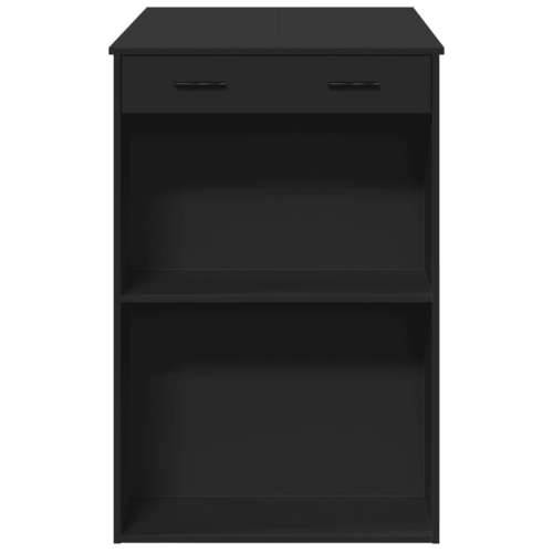 Barski stol crni 102x70x103,5 cm od konstruiranog drva - Crna 1 Cijena