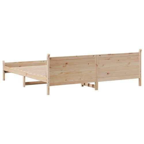 Okvir kreveta bez madraca 200 x 200 cm od masivne borovine - Prirodna 200 x 200 cm Cijena