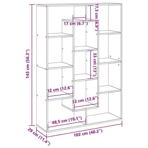 Ormarić za knjige bijeli 102x29x143 cm konstruirano drvo - Bijela 1 143 cm 102 cm Cijena