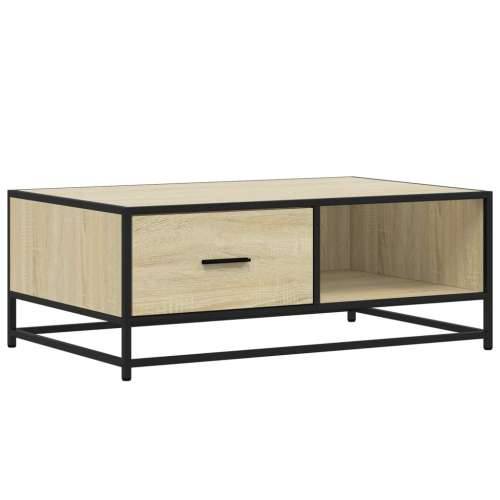 Stolić za kavu boja hrasta sonome 90x57x35 cm od drva i metala - sonoma hrast 1 Cijena