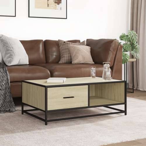 Stolić za kavu boja hrasta sonome 90x57x35 cm od drva i metala - sonoma hrast 1 Cijena