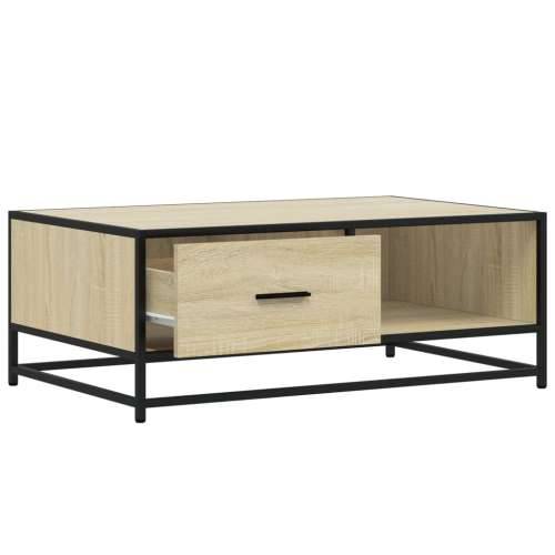 Stolić za kavu boja hrasta sonome 90x57x35 cm od drva i metala - sonoma hrast 1 Cijena