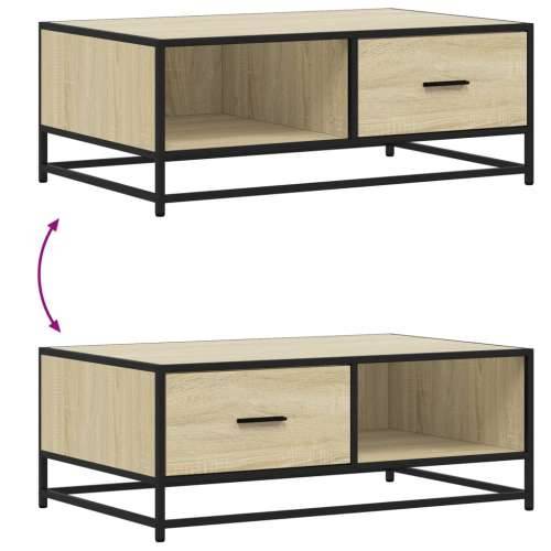Stolić za kavu boja hrasta sonome 90x57x35 cm od drva i metala - sonoma hrast 1 Cijena