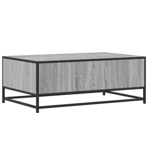 Stolić za kavu siva boja hrasta 90x57x35 cm od drva i metala - Sivi hrast sonoma 1 Cijena