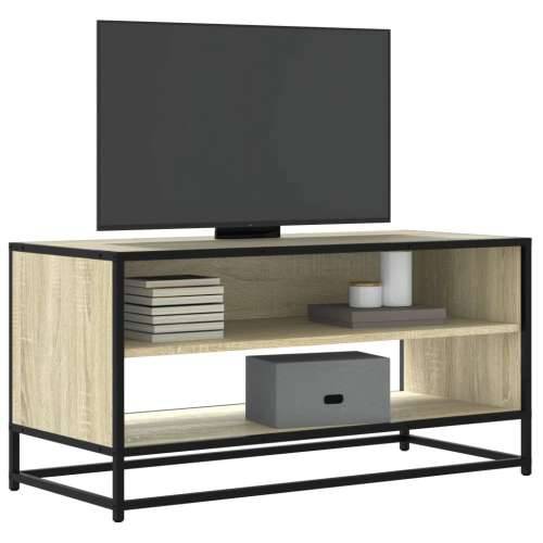 TV ormarić boja hrasta 91x40x46 cm konstruirano drvo i metal - sonoma hrast 1 91 cm Cijena