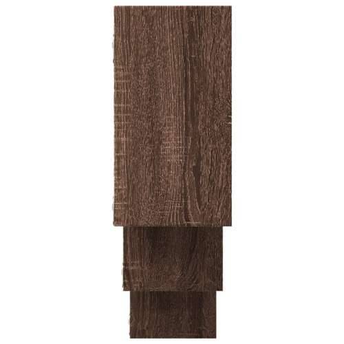 Zidna polica boja smeđeg hrasta 159x18x66 cm konstruirano drvo - Smeđi hrast 1 Cijena