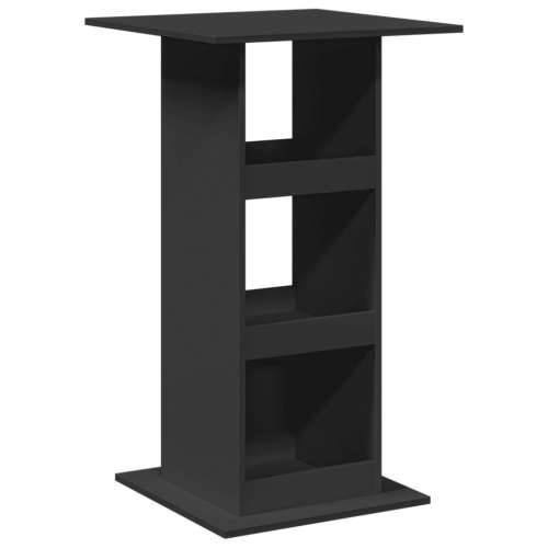 Barski stol s prostorom crni 60x60x102 cm konstruirano drvo - Crna 1 Cijena