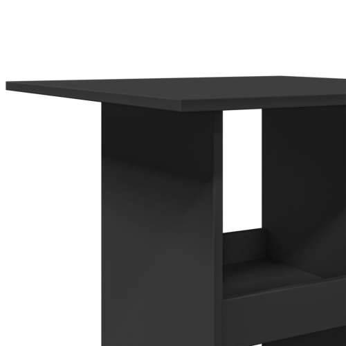 Barski stol s prostorom crni 60x60x102 cm konstruirano drvo - Crna 1 Cijena
