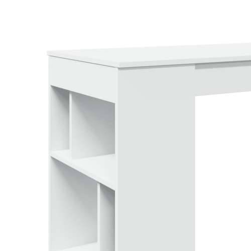 Barski stol s stalcima bijeli 102x50x103,5 cm konstruirano drvo - Bijela 1 Cijena