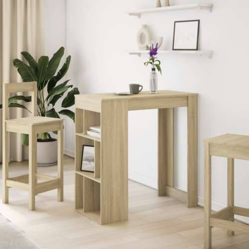 Barski stol s stalcima boja hrasta 102 x 50 x 103,5 cm drveni - sonoma hrast 1 Cijena