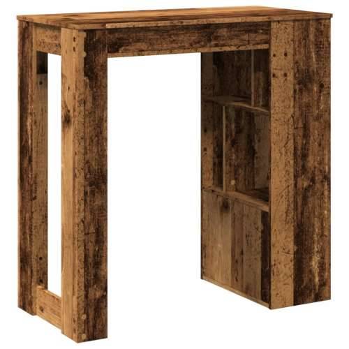 Barski stol s stalcima boja staro drvo 102x50x103,5 cm drveni - Staro drvo 1 Cijena