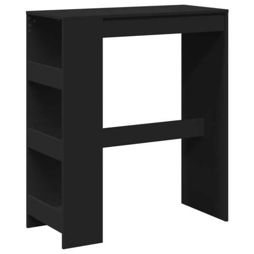 Barski stol s držačima crni 90x40x103,5 cm konstruirano drvo Crna 1 Cijena