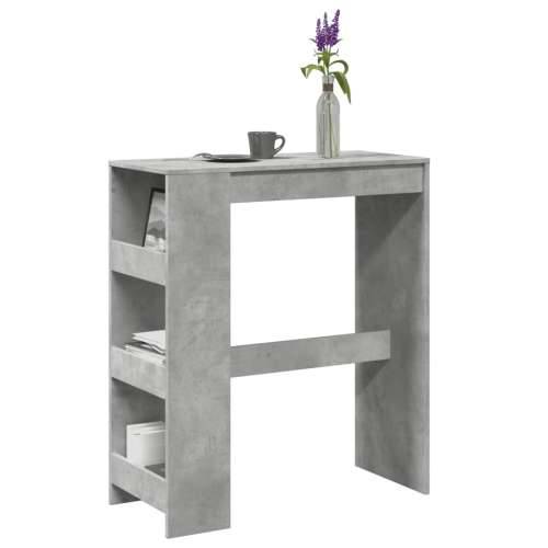 Barski stol s držačima boja betona 90x40x103,5 cm drveni - Beton siva 1 Cijena