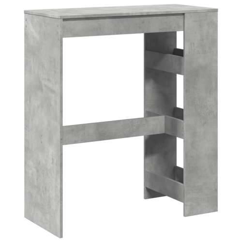 Barski stol s držačima boja betona 90x40x103,5 cm drveni - Beton siva 1 Cijena