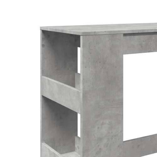 Barski stol s držačima boja betona 90x40x103,5 cm drveni - Beton siva 1 Cijena