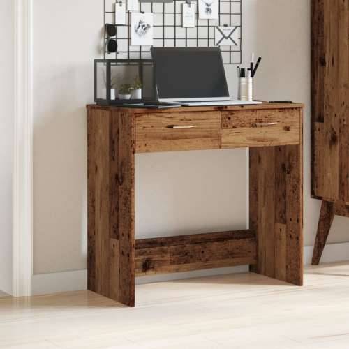 Radni stol boja starog drva 80 x 40 x 75 cm konstruirano drvo - Staro drvo Cijena