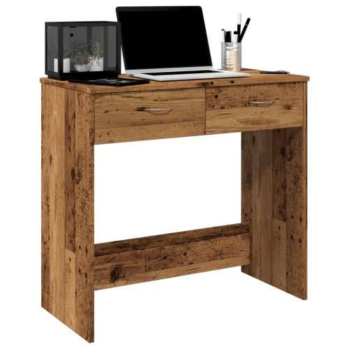 Radni stol boja starog drva 80 x 40 x 75 cm konstruirano drvo - Staro drvo Cijena