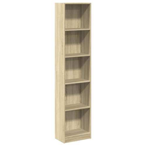 Regal za knjige boja hrasta 40x24x176 cm od konstruiranog drva - sonoma hrast 1 176 cm 40 cm Cijena