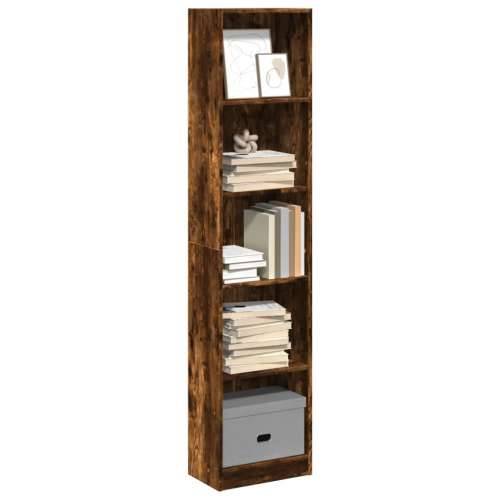 Regal za knjige boja hrasta 40x24x176 cm od konstruiranog drva - Dimljeni hrast 1 176 cm 40 cm Cijena