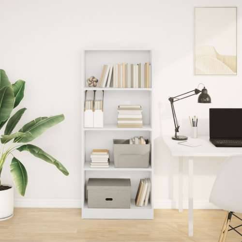 Regal za knjige bijeli 60x24x143 cm konstruirano drvo - Bijela 1 143 cm 60 cm Cijena