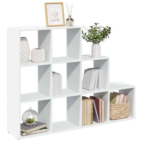 Pregrada/regal za knjige 3razina bijeli 137,5x29x103,5cm drveni - Bijela 1 103.5 cm 137.5 cm Cijena