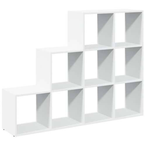 Pregrada/regal za knjige 3razina bijeli 137,5x29x103,5cm drveni - Bijela 1 103.5 cm 137.5 cm Cijena