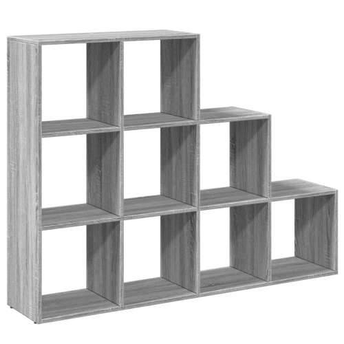 Pregrada/regal za knjige 3razina sonoma 137,5x29x103,5cm drveni - Sivi hrast sonoma 1 103.5 cm 137.5 cm Cijena