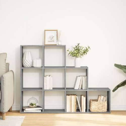 Pregrada/regal za knjige 3razina sonoma 137,5x29x103,5cm drveni - Sivi hrast sonoma 1 103.5 cm 137.5 cm Cijena