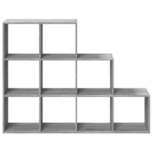 Pregrada/regal za knjige 3razina sonoma 137,5x29x103,5cm drveni - Sivi hrast sonoma 1 103.5 cm 137.5 cm Cijena