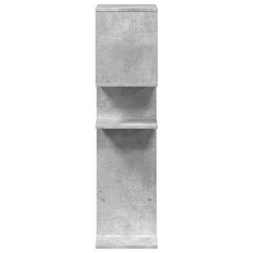 Paravan - Sobna pregrada / regal za knjige sivi 92x29x112 cm drveni - Beton siva 1 112 cm Cijena