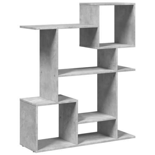 Paravan - Sobna pregrada / regal za knjige sivi 92x29x112 cm drveni - Beton siva 1 112 cm Cijena
