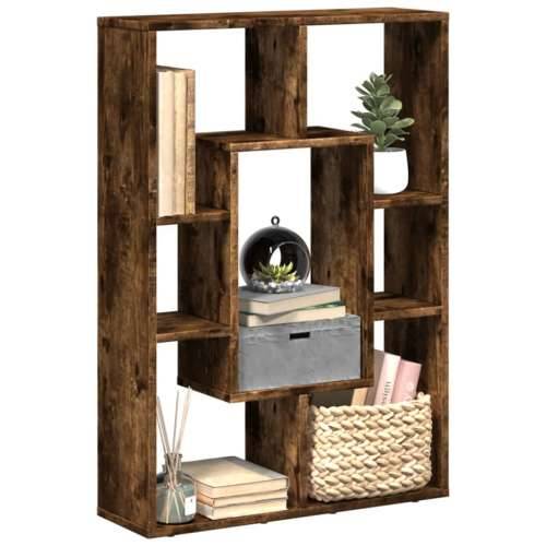 Regal za knjige boja hrasta 63x20x90 cm konstruirano drvo - Dimljeni hrast 1 Cijena