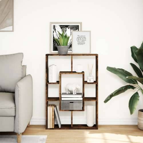 Regal za knjige boja hrasta 63x20x90 cm konstruirano drvo - Dimljeni hrast 1 Cijena