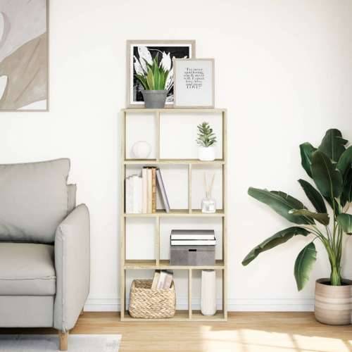 Regal za knjige boja hrasta 60x20x120 cm od konstruiranog drva sonoma hrast 1 60 cm Cijena