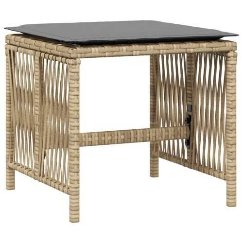 Vrtni taburei s jastucima 4 kom 41x41x36 cm od poliratana - Miješana bež 4 Cijena